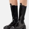 Nly by Nelly SLENDER CHELSEA BOOT - Plateaustiefel - Shiny Black, Damen | Moderne Plateauschuhe für Frauen -Nly by Nelly Verkaufsladen cde3dd0df10f4b6fa7af7f2e6feacd08