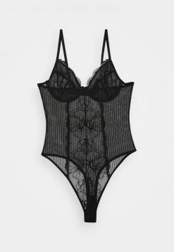 Nly by Nelly HIGH LEG WIRED BODY - Damen Body in Schwarz - Elegante Unterwäsche -Nly by Nelly Verkaufsladen d0bc2585eb8a48609b628c51fada0c93