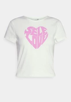 Nly by Nelly SELF LOVE TEE - Weißes Damen T-Shirt mit Print -Nly by Nelly Verkaufsladen d135a8d45bf94093802787e4311ddc47
