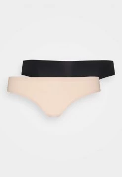 Nly by Nelly SEAMLESS THONG 2 PACK - String - Schwarz/Beige, Damen | Bequeme Unterwäsche -Nly by Nelly Verkaufsladen d26e863c18a04a94bd6fd25016219044