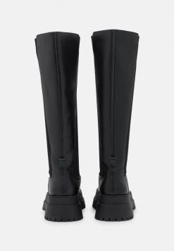 Nly by Nelly UNDER KNEE CHELSEA BOOT - Plateaustiefel Damen in Schwarz -Nly by Nelly Verkaufsladen d53c01668fb7496290b9ca01115bf771
