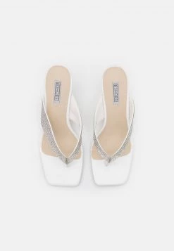 Nly by Nelly GLAMOROUS THONG HEEL - Zehentrenner Damen in Weiß | Elegante Sandalen für jeden Anlass -Nly by Nelly Verkaufsladen d8d46f928b9347edb0af85c9e0a83771