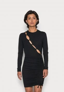 Nly by Nelly PEEK DRESS - Elegantes Jerseykleid in Schwarz für Damen