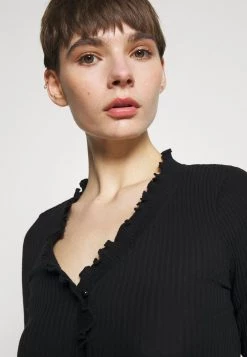 Nly by Nelly FRILL EDGE Strickjacke - Elegante Strickjacke für Damen in Schwarz -Nly by Nelly Verkaufsladen daf78680eb704e67b42fae3f4c750219