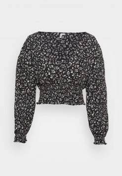 Nly by Nelly Smocked Waist Bluse - Bluse mit Blumenmuster für Damen -Nly by Nelly Verkaufsladen dc57e2b3ea904e599434e5926adb39ae