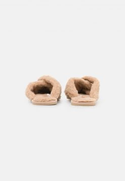 Nly by Nelly BRAIDED FURRY FLAT - Beige Pantolette Flach für Damen | Bequeme Flache Pantoletten -Nly by Nelly Verkaufsladen dc99f823b4794b6094a5c4e24a13cf1c