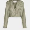 Nly by Nelly EASY CROPPED Blazer Grün - Moderner Damen-Blazer für stilvolle Outfits -Nly by Nelly Verkaufsladen df9376074da94f49b5b0dd21ebd05d22