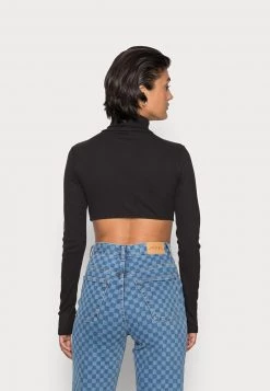 Nly by Nelly CURVE Langarmshirt - Elegantes Langarmshirt in Schwarz für Damen -Nly by Nelly Verkaufsladen e5193e2d84b449d8b4f34107f6edd116