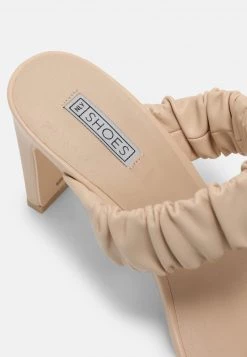 Nly by Nelly LOST ON YOU - Beige Hohe Pantoletten für Damen | Elegante Sommerschuhe -Nly by Nelly Verkaufsladen ec736886fe4e4d1b865ade5fcca63957