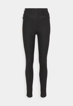Nly by Nelly COATED ZIP PANTS - Stoffhose - Black, Damen | Moderne Stoffhose für Frauen -Nly by Nelly Verkaufsladen eefd83c2c7774bb6b30b8ea0735bbb97