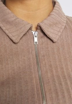 Nly by Nelly DOUBLE ZIP Strickjacke - Nougat, Damen | Elegante Strickmode -Nly by Nelly Verkaufsladen f15272b8c8a249b1b5f91a3bb69c541e