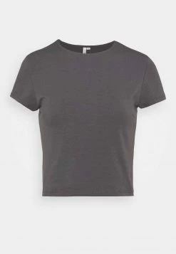 Nly by Nelly PERFECT CROPPED TEE - Damen T-Shirt Basic in Off Black -Nly by Nelly Verkaufsladen f6461a400a564d74a83c5ee07d21d435