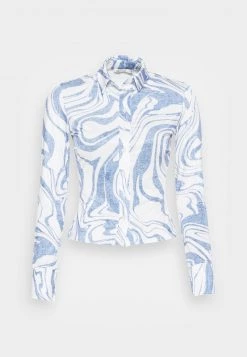 Nly by Nelly SLIM SOFT - Hemdbluse - Denim Swirl für Damen | Modische Bluse mit Slim Fit -Nly by Nelly Verkaufsladen f659c93780c145c5b48bf99efb1193ca