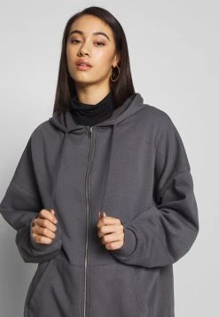 Nly by Nelly CHUNKY ZIP HOODIE - Sweatjacke Offblack für Damen | Bequeme Sweatshirts & Hoodies -Nly by Nelly Verkaufsladen f708629ac8c9437684fc49d934f8fe92