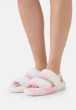 Nly by Nelly BACKSTRAP FLUFFY FLAT - Bequeme Hausschuhe für Damen - Multicolor