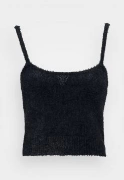 Nly by Nelly FUZZY - Top - Schwarz, Damen | Bequemes Frauen-Top für jeden Anlass -Nly by Nelly Verkaufsladen fa69c54eedaa4bcc8d4abc3a13b929f9