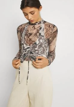 Nly by Nelly Damen Halterneck Drawstring Top - Braun | Stilvolles Sommer-Top -Nly by Nelly Verkaufsladen fb8007dd0ed641a5bcaa947d1b164086