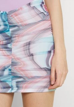 Nly by Nelly PRINT RUCHED SKIRT - Minirock in Blau/Rosa - Damenmode -Nly by Nelly Verkaufsladen fc27085d39d646549bc9eaada1a884c1