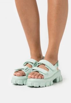 Nly by Nelly CHUNKY Plateausandalette in Mint für Damen | Trendige Plateausandalen